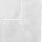 Simplicity Hemstitch Cotton Tier Curtain - White